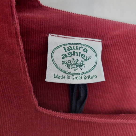 Laura Ashley Burgundy Long Sleeve Dress - Picture 2 of 13